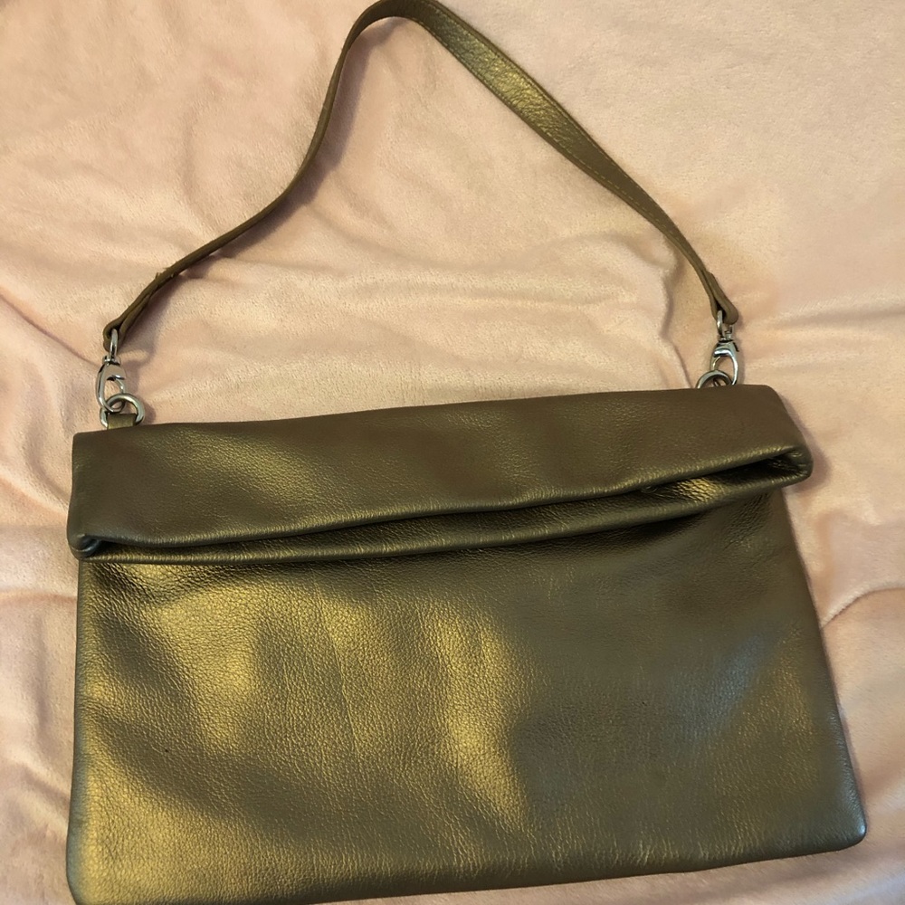 Gold Kate Landry Shoulder Bag